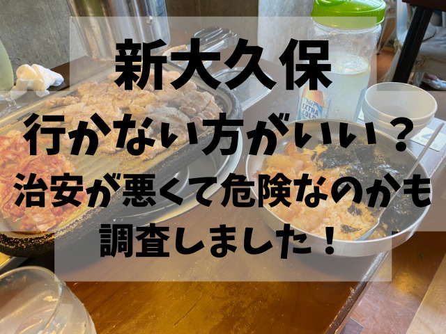新大久保行かない方がいいって本当？治安が悪くて危険なのかも調査しました！